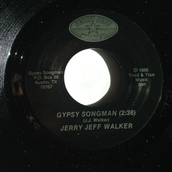 Jerry Jeff Walker Gypsy Songman / Hands On The Wheel Vinyl 7" USED