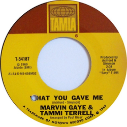Marvin Gaye / Tammi Terrell What You Gave Me Vinyl 7" USED