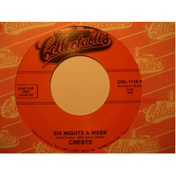 The Crests Six Nights A Week Vinyl 7" USED