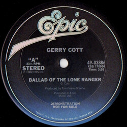 Gerry Cott Ballad Of The Lone Ranger Vinyl 12" USED