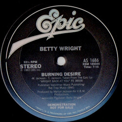 Betty Wright Burning Desire Vinyl 12" USED