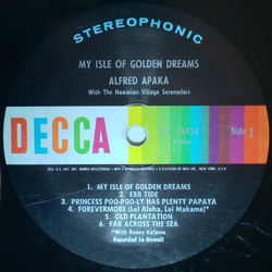 Alfred Apaka My Isle Of Golden Dreams Vinyl LP USED