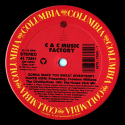 C + C Music Factory / Freedom Williams Gonna Make You Sweat (Everybody Dance Now) (1991 Remix) Vinyl 12" USED