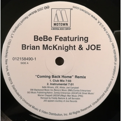 BeBe Winans / Brian McKnight / JOE Coming Back Home Vinyl 12" USED