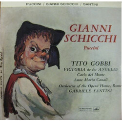 Giacomo Puccini / Tito Gobbi / Victoria De Los Angeles / Orchestra Del Teatro Dell'Opera Di Roma / Gabriele Santini (2) Gianni Schicchi Vinyl LP USED