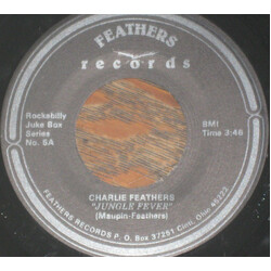 Charlie Feathers Jungle Fever / Jewel Here On Earth USED VINYL 7INCH 45 RPM SINGLE REISSUE