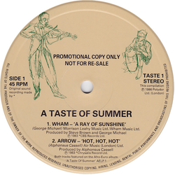Various A Taste Of Summer Vinyl 12" USED