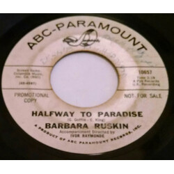 Barbara Ruskin Halfway To Paradise USED VINYL 7INCH 45 RPM SINGLE PROMO