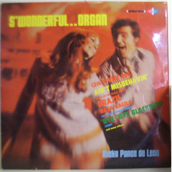 Ricky Ponce de Leon S'Wonderful..Organ Vinyl LP USED