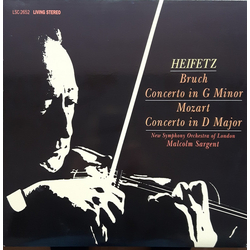 Jascha Heifetz / Max Bruch / Wolfgang Amadeus Mozart / The New Symphony Orchestra Of London / Sir Malcolm Sargent Concerto In G Minor / Concerto In D 