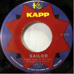 Lolita Edith Einzinger née Zuser Sailor (Your Home Is The Sea) / La Luna (Quando La Luna) Vinyl 7" USED