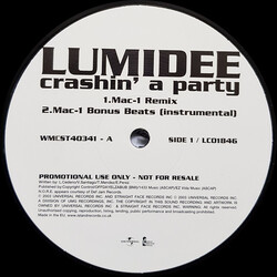 Lumidee Crashin' A Party USED VINYL 12INCH PROMO