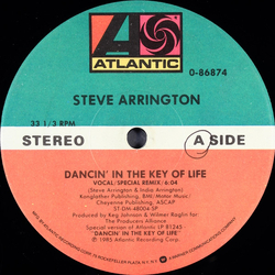 Steve Arrington Dancin' In The Key Of Life Vinyl 12" USED