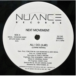The Next Movement All I Do Vinyl 12" USED