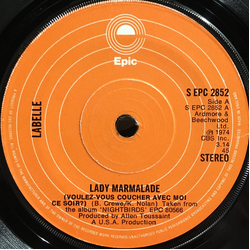Labelle Lady Marmalade Vinyl 7" USED