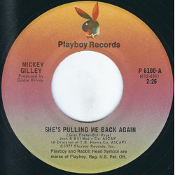 Mickey Gilley She's Pulling Me Back Again / Sweet Mama Goodtimes Vinyl 7" USED