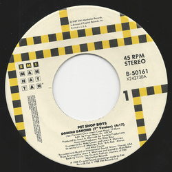 Pet Shop Boys Domino Dancing Vinyl 7" USED