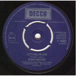 Robin Sarstedt Let's Fall In Love VINYL 7" USED
