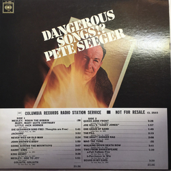Pete Seeger Dangerous Songs!? Vinyl LP USED