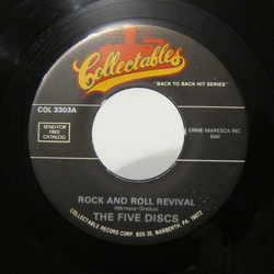 The Five Discs / The Tokens Rock And Roll Revival / Please Write Vinyl 7" USED