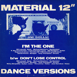 Material I'm The One / Don't Lose Control (Dance Versions) Vinyl 12" USED