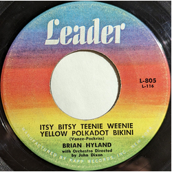 Brian Hyland Itsy Bitsy Teenie Weenie Yellow Polkadot Bikini / Don't Dilly Dally, Sally Vinyl 7" USED