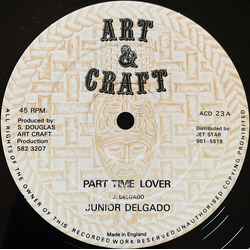 Junior Delgado Part Time Lover Vinyl 12" USED