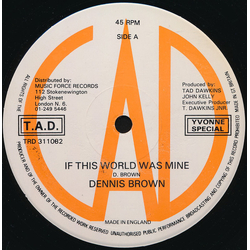 Dennis Brown If This World Was Mine Vinyl 12" USED