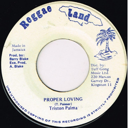 Tristan Palmer Proper Loving Vinyl 7" USED