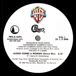 Chicago US Along Comes A Woman Vinyl 12" USED