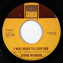 Stevie Wonder I Was Made To Love Her / Hold Me Vinyl 7" USED