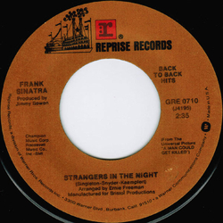 Frank Sinatra Strangers In The Night / Summer Wind Vinyl 7" USED