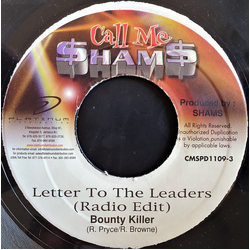 Bounty Killer Letter To The Leaders Vinyl 7" USED