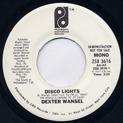Dexter Wansel Disco Lights Vinyl 7" USED
