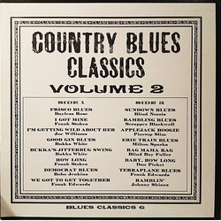 Various Country Blues Classics Volume 2 Vinyl LP USED