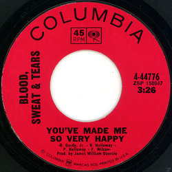 Blood, Sweat And Tears You've Made Me So Very Happy Vinyl 7" USED