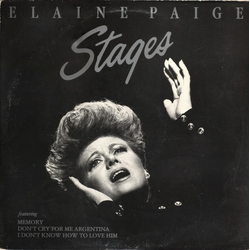 Elaine Paige Stages Vinyl LP USED