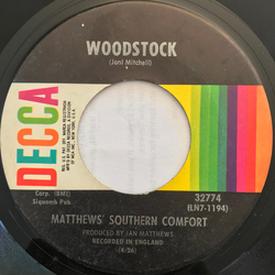 Matthews' Southern Comfort Woodstock Vinyl 7" USED