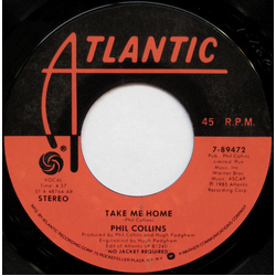 Phil Collins Take Me Home Vinyl 7" USED