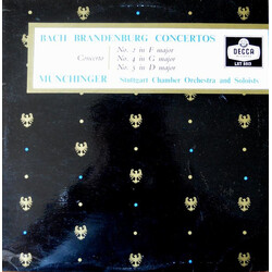 Johann Sebastian Bach / Karl Münchinger / Stuttgarter Kammerorchester Brandenburg Concertos Nos. 2, 4 & 5 Vinyl LP USED