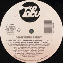 Demetrius Perry Use Me Vinyl 12" USED