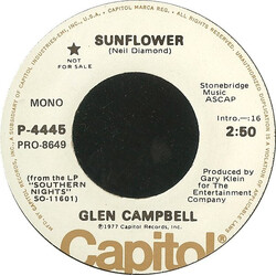 Glen Campbell Sunflower USED VINYL 7INCH 45 RPM PROMO STEREO MONO