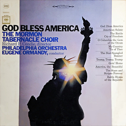Mormon Tabernacle Choir / Richard P. Condie / The Philadelphia Orchestra / Eugene Ormandy God Bless America Vinyl LP USED