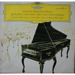 Johann Sebastian Bach Konzerte Für Zwei, Drei Und Vier Cembali C-Dur BWV 1061 · C-Dur BWV 1064 · A-Moll BWV 1065 Vinyl LP USED