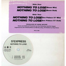 S'Express Nothing To Lose USED VINYL 12INCH 33 S RPM PROMO
