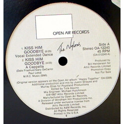 The Nylons Kiss Him Goodbye USED VINYL 12INCH 45 RPM SINGLE PROMO STEREO