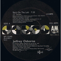 Jeffrey Osborne She's On The Left USED VINYL 12INCH 33 S RPM