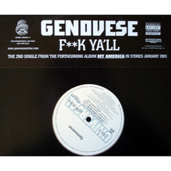 Genovesee F**k Y'all USED VINYL 12INCH PROMO