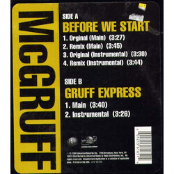Herb McGruff Before We Start VINYL 12" USED