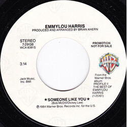 Emmylou Harris Someone Like You / Light Of The Stable USED VINYL 7INCH 45 RPM PROMO